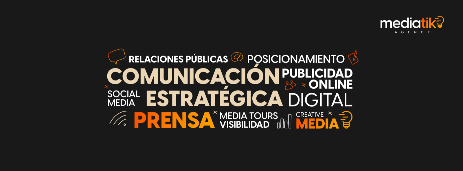 Universo visual y palabras clave de Mediatik